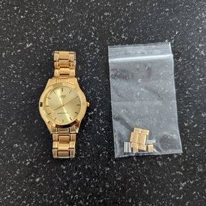 Casio Mens Gold Tone Quartz Watch